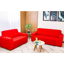 Carregar imagem no visualizador da galeria, Kit de Capas para sofá 2 & 3 Lugares Ligadinha Coladinha em malha Gel Lisa