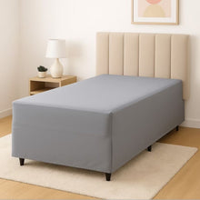 Carregar imagem no visualizador da galeria, Kit Lençol Luva para Cama Solteiro Box em malha Gel Lisa + 1 Fronha
