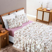 Carregar imagem no visualizador da galeria, Jogo De Lençol Cama Queen 4 Peças Quality Em Tecido Malha 100% Algodão Toque Macio
