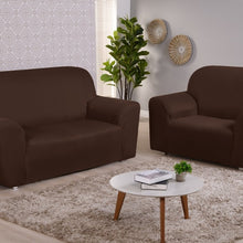 Carregar imagem no visualizador da galeria, Kit de Capas para sofá 2 &amp; 3 Lugares Ligadinha Coladinha em malha Gel Lisa
