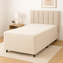 Carregar imagem no visualizador da galeria, Kit Lençol Luva para Cama Solteiro Box em malha Gel Lisa + 1 Fronha
