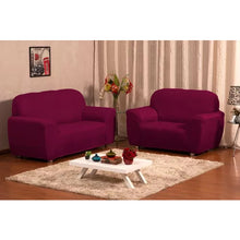 Carregar imagem no visualizador da galeria, Kit de Capas para sofá 2 &amp; 3 Lugares Ligadinha Coladinha em malha Gel Lisa
